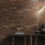 Płytki imitujące miedź